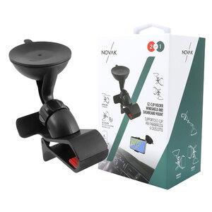 NOVAK - Supporto con ventosa A pinza - NOVAK - Supporto con ventosa