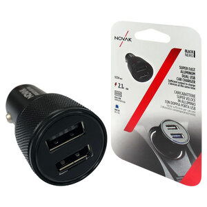 NOVAK - USB da presa accendisigari Doppia porta USB Super Fast - NOVAK - USB da presa accendisigari