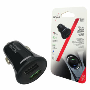 NOVAK - USB da presa accendisigari Doppia porta USB - NOVAK - USB da presa accendisigari