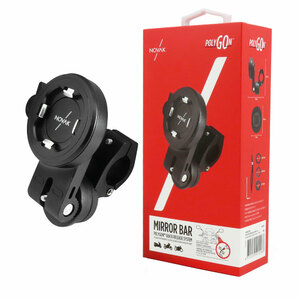 NOVAK - Supporto smartphone Polygon attacco asta specchio - NOVAK - Supporto smartphone