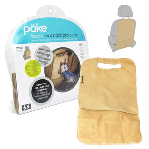 POKE - Protezione sedile posteriore Beige con tasca in rete - POKE - Protezione sedile posteriore
