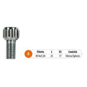 TECNOSTEEL - Bulloni antifurto e chiavi - TECNOSTEEL Audi A1, A2, A3, A4, A6, A8, Q7, TT, Mercedes A Class, B Class - Bulloni antifurto e chiavi