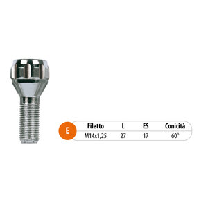 TECNOSTEEL - Bulloni antifurto e chiavi - TECNOSTEEL Bmw Serie 1, Serie 3, Serie 6, Serie 7, X5, X6, Mini Countryman - Bulloni antifurto e chiavi