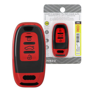VENZO - Cover chiave Audi A03H - VENZO Audi A5, A7, A8, Q5, S4, S5 - Cover chiave