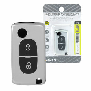 VENZO - Cover chiave Peugeot, Citroen D02H2 - VENZO Citroen C2, C3, C4, C5, C6, C8, Xsara, Peugeot 107, 207, 307 - Cover chiave