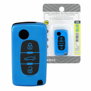 VENZO - Cover chiave Peugeot, Citroen D02H3 - VENZO Citroen C2, C3, C4, C5, C6, C8, Xsara Picasso, Peugeot 207, 307, 407 - Cover chiave
