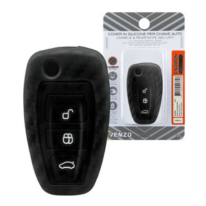 VENZO - Cover chiave Carbon Edition - VENZO Ford B-Max, C-Max, Fiesta, Focus, Grand C-Max, Kuga, Mondeo - Cover chiave
