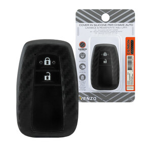 VENZO - Cover chiave Carbon Edition - VENZO Toyota CH-R, Corolla, Hilux, Land Cruiser, Prius, Rav-4, Yaris - Cover chiave