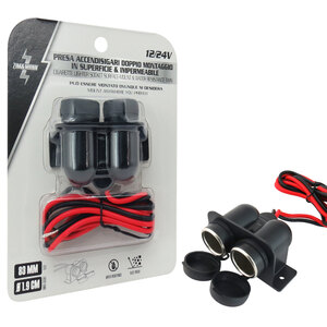 ZIM&MANN - Presa di corrente Doppia montaggio in superficie - ZIM&MANN - Presa di corrente