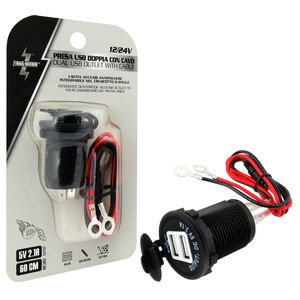 ZIM&MANN - Presa di corrente USB doppio con cavo - ZIM&MANN - Presa di corrente