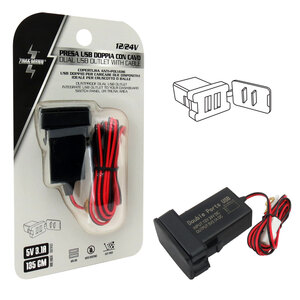 ZIM&MANN - Presa di corrente USB doppio con cavo - ZIM&MANN - Presa di corrente