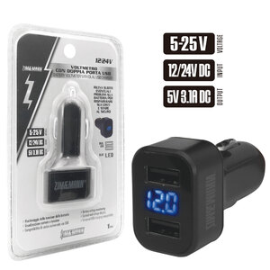 ZIM&MANN - Tester batteria Con doppia porta USB - ZIM&MANN - Tester batteria