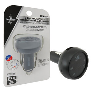 ZIM&MANN - Voltmetro e termometro con USB - ZIM&MANN - Voltmetro