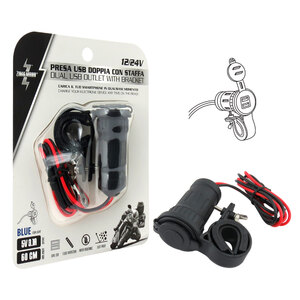 ZIM&MANN - Presa di corrente Presa USB doppia con staffa - ZIM&MANN - Presa di corrente