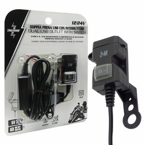 ZIM&MANN - Presa di corrente Doppio USB con interruttore - ZIM&MANN - Presa di corrente