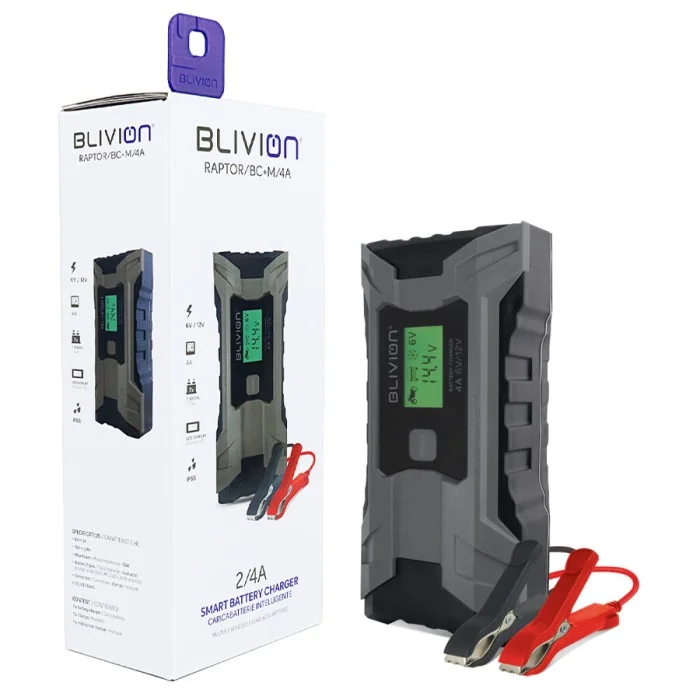 Carica batteria e mantenitore Raptor 4A BLIVION