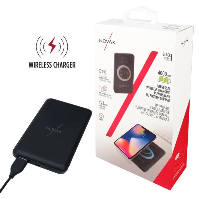 Supporto-caricabatteria wireless NOVAK