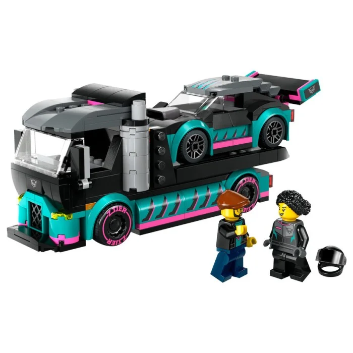 Costruzioni Lego City - Auto da corsa e trasportatore LEGO