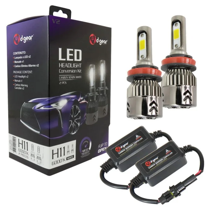 Lampadine H11 Led Headlight Conversion Kit V2 D-GEAR