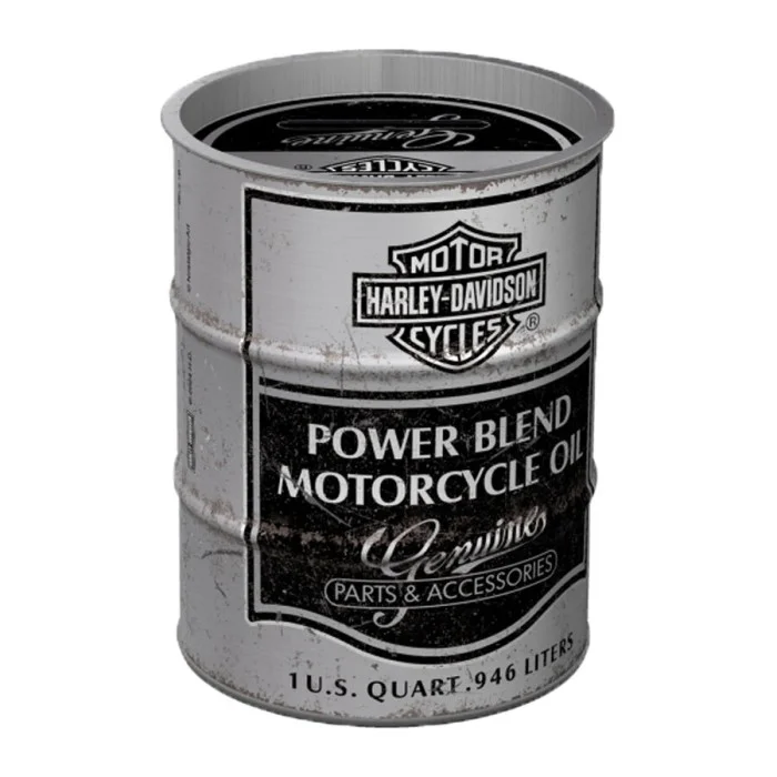 Salvadanaio Harley Davidson Power Motorcycle Blend Oil NOSTALGIC ART