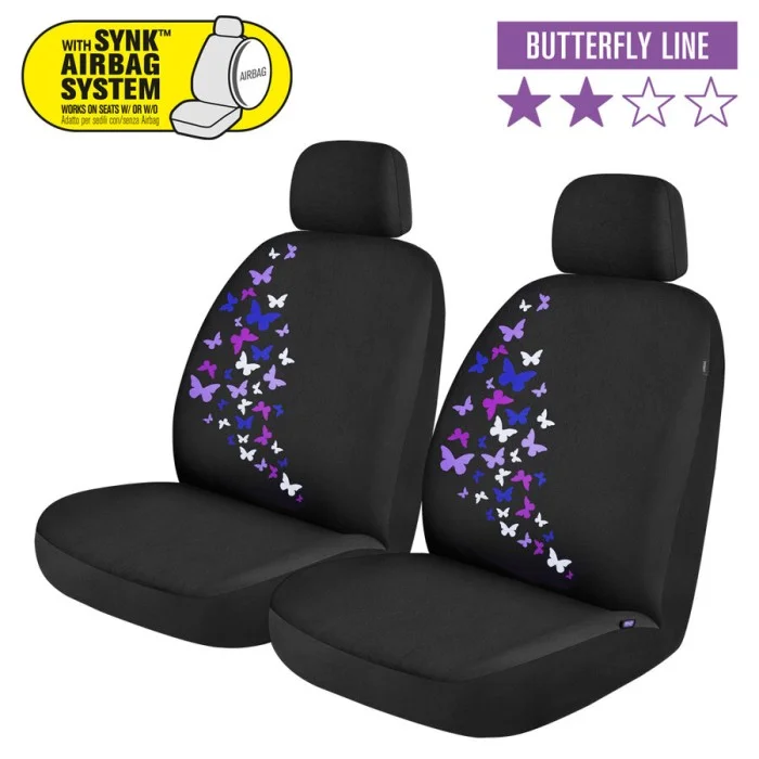 Coprisedili anteriori 2pz Fashion - Butterfly NORRIS