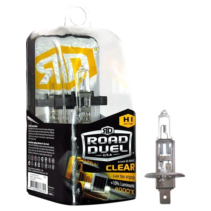 Lampadina alogena Clear H1 ROAD DUEL