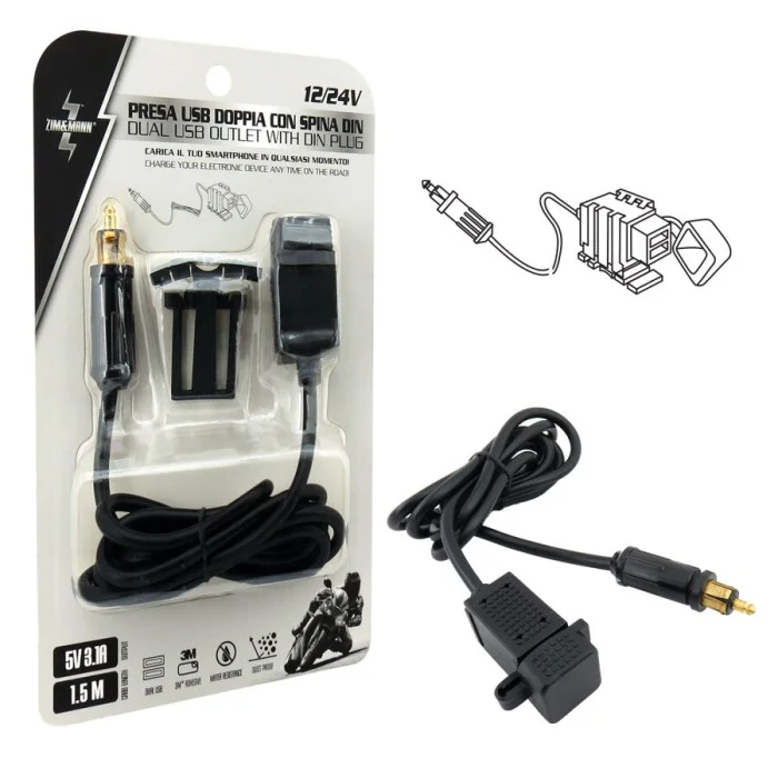 Presa di corrente Presa USB doppia ZIM&MANN