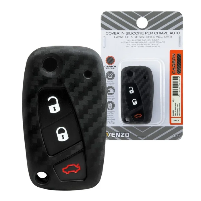 Cover chiave Carbon Edition Citroen Jumper, Nemo, Relay, Fiat Doblo, Ducato, Grande Punto, Idea, Panda, Stilo, Lancia Musa VENZO