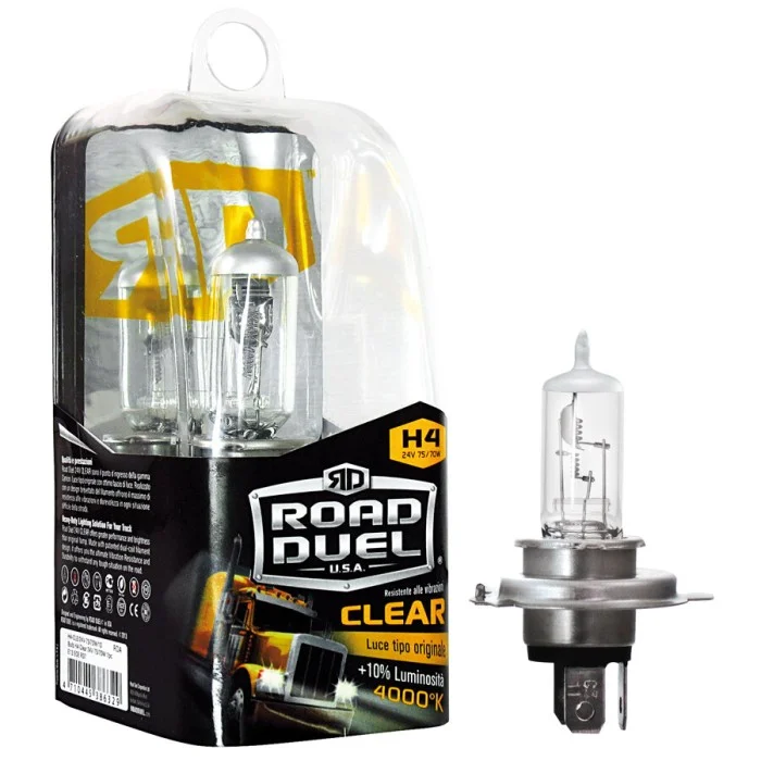 Lampadina alogena Clear H4 ROAD DUEL