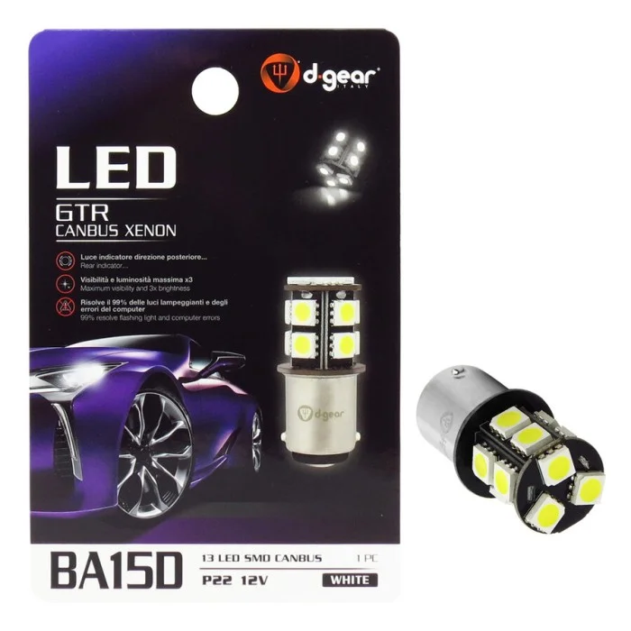 Lampadina BA15D a led BA15D Canbus SMD Led D-GEAR