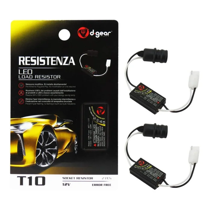 Resistenza lampadine T10 LED D-GEAR