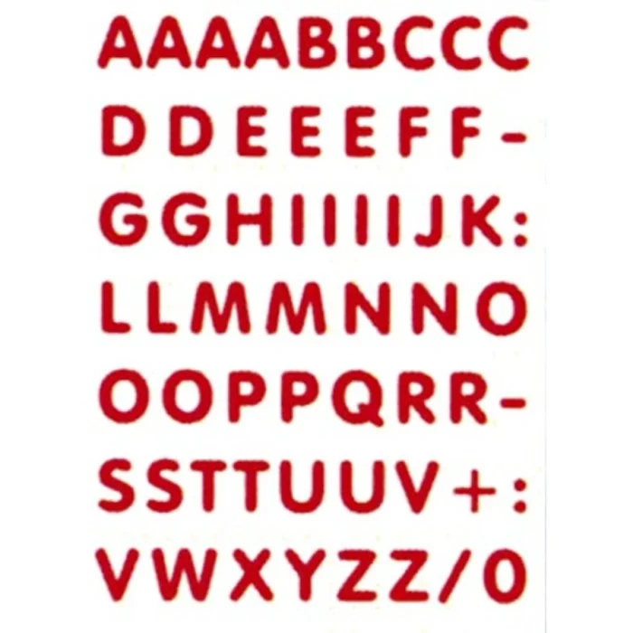 Adesivi lettere e numeri Letter kit GAT