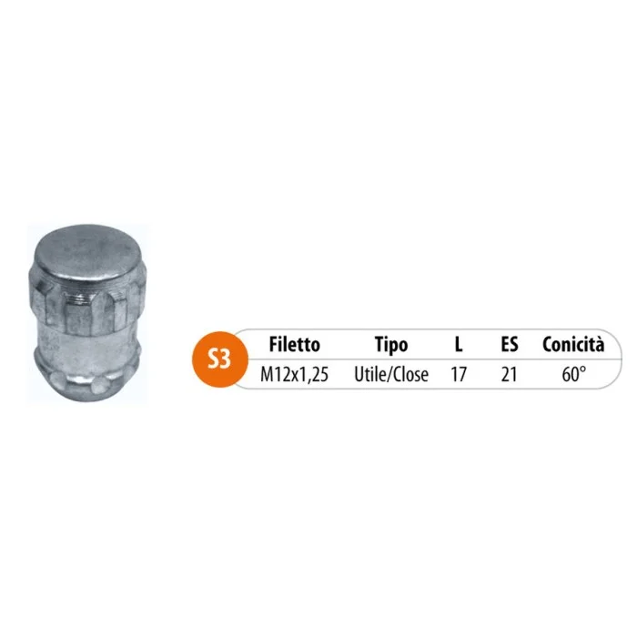 Dadi antifurto Nissan Juke, Qashqai TECNOSTEEL
