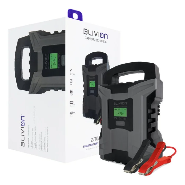 Carica batteria e mantenitore Raptor 10A BLIVION