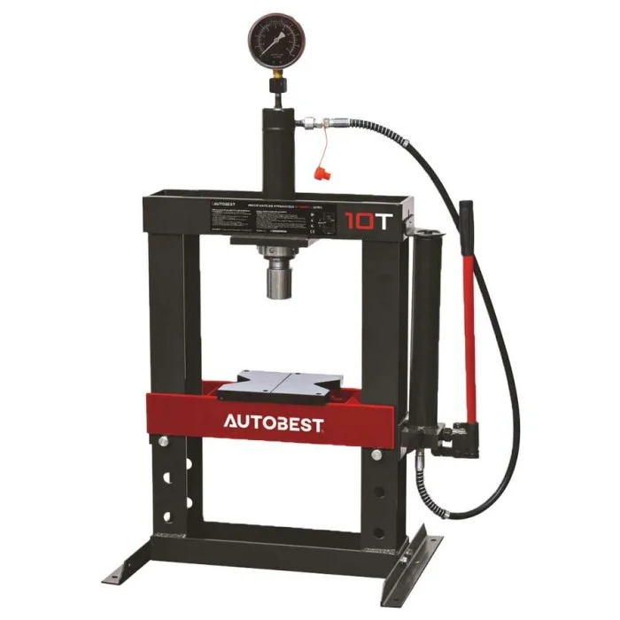 Pressa idraulica 10T con manometro AUTOBEST