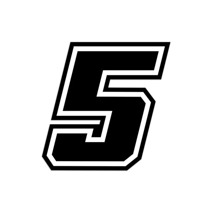 Numeri e lettere adesive Race moto GP GAT