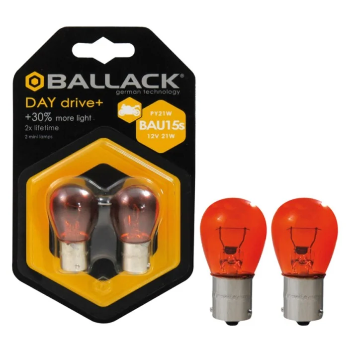 Lampadina moto BAU15Sa filamento Day Drive + BAU15S BALLACK