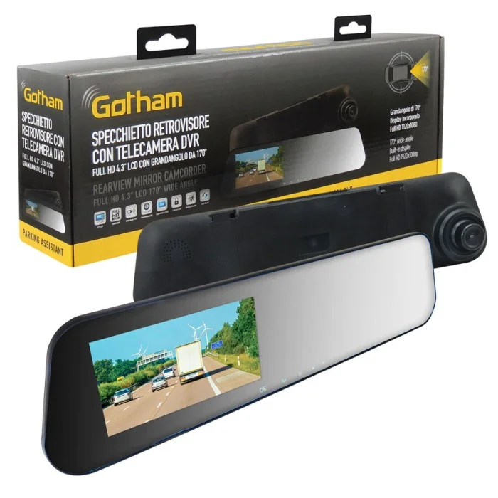 Videocamera Dash Cam Specchio retrovisore GOTHAM