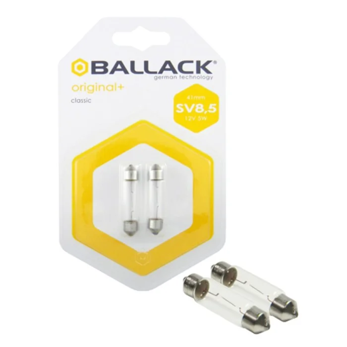 Lampadina a siluro a filamento SV8,5 BALLACK