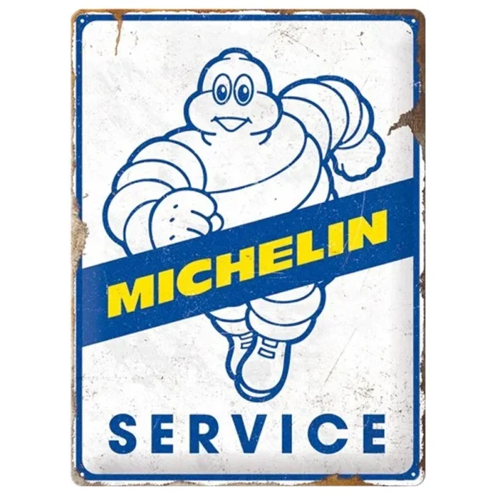Cartello in latta Michelin Service NOSTALGIC ART