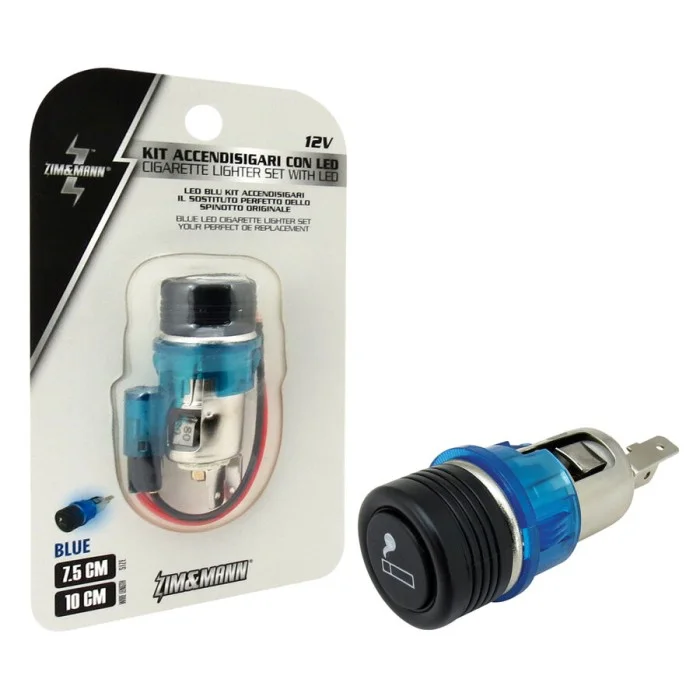 Presa di corrente Accendisigari con LED blu ZIM&MANN