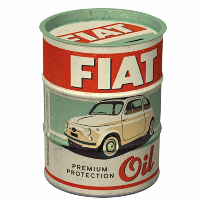 Salvadanaio Fiat - Premium Protection Oil NOSTALGIC ART