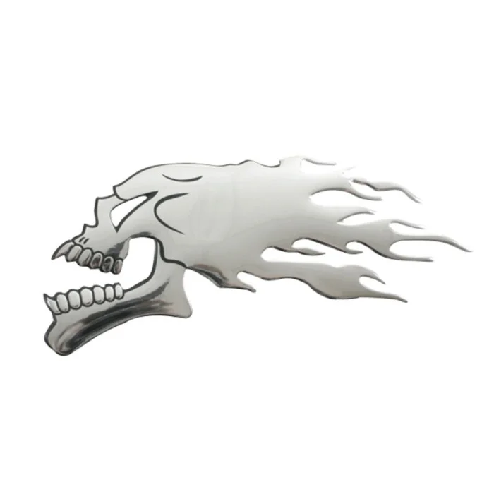 Emblema 3D Skull Flames LAMPA