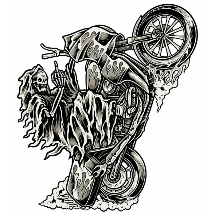 Adesivi Wheelie Reaper LETHAL THREAT