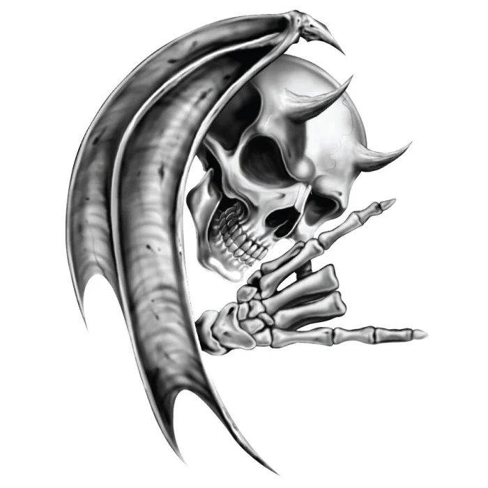 Adesivi Devil Skull LETHAL THREAT