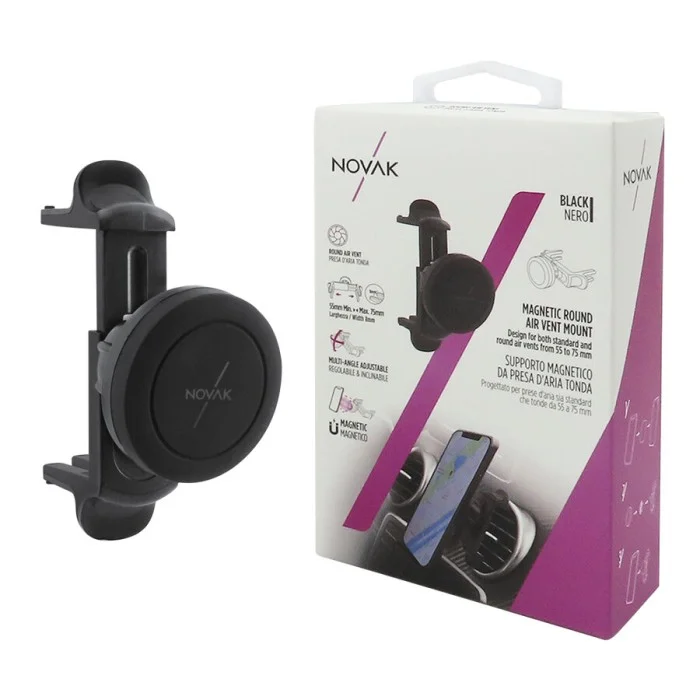 Supporto magnetico da presa aria Presa d'aria tonda NOVAK