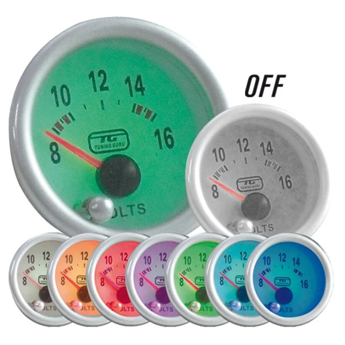 Voltmetro 7-COLORS Voltmetro TUNING GURU