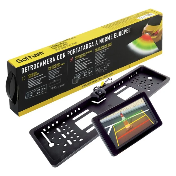 Retrocamere e frontecamere Kit portatarga EU con retrocamera GOTHAM