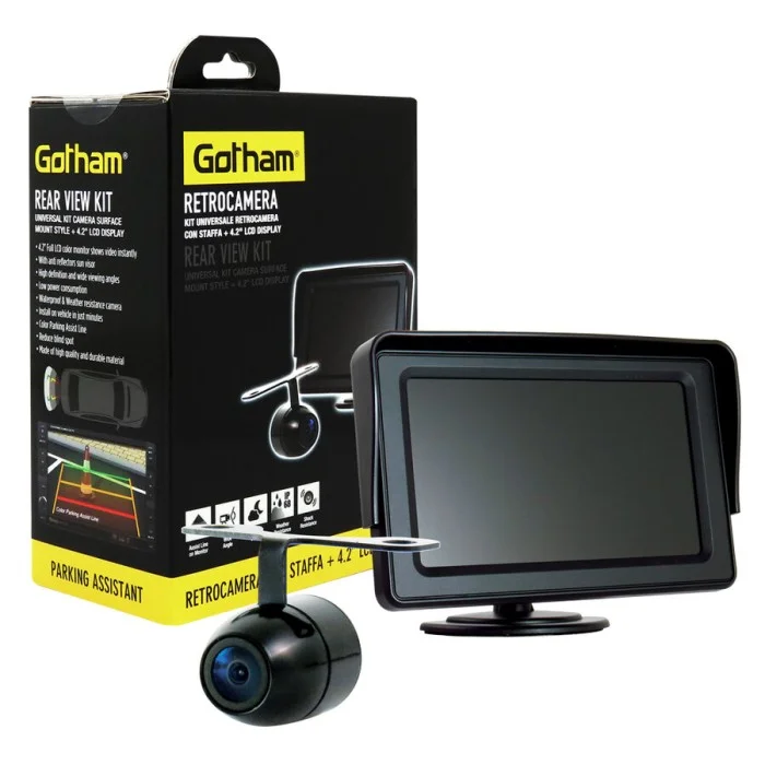 Retrocamere e frontecamere Kit retrocamera  con display LCD GOTHAM