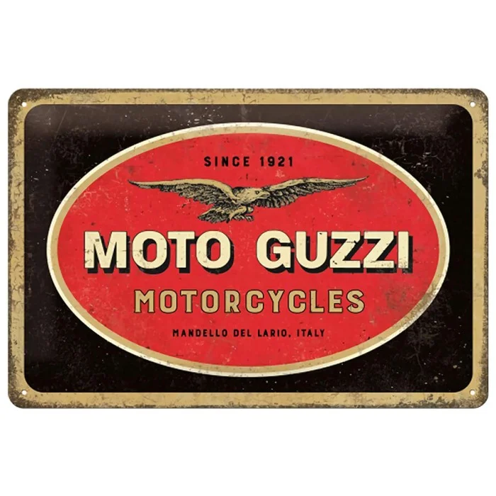 Cartello in latta Moto Guzzi NOSTALGIC ART